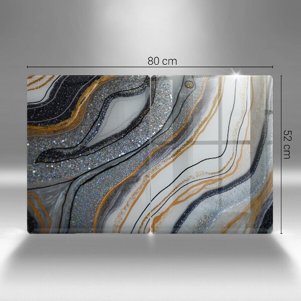 Kitchen worktop protector Rock with gold