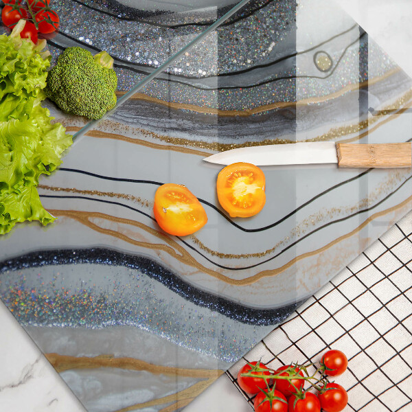 Kitchen worktop protector Rock with gold