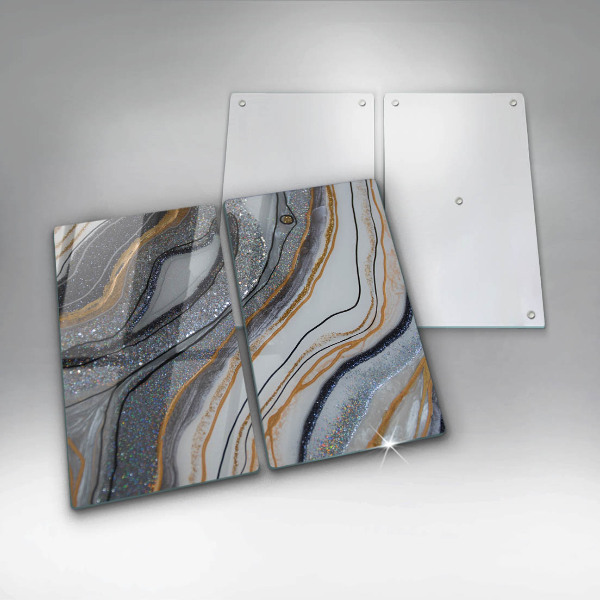 Kitchen worktop protector Rock with gold