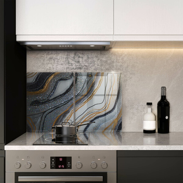 Kitchen worktop protector Rock with gold