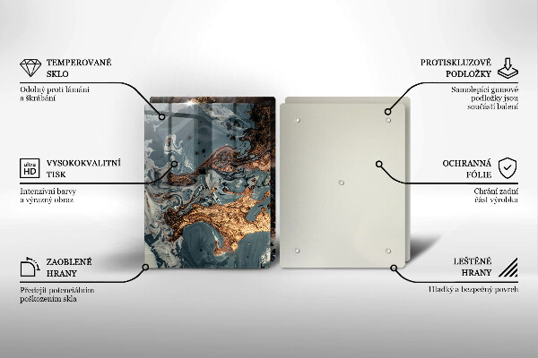 Kitchen worktop protector Golden Rock structure