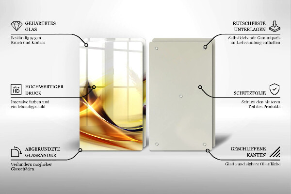 Kitchen worktop saver Abstraction light lines