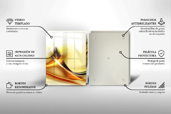 Kitchen worktop saver Abstraction light lines