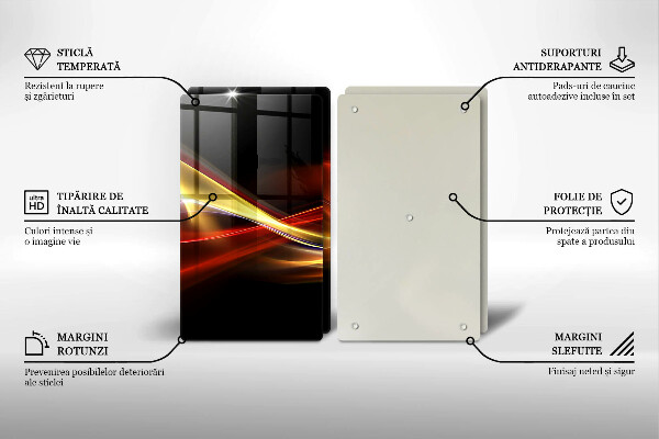 Kitchen worktop saver Abstraction of smoke and light