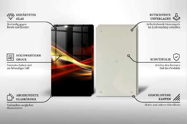 Kitchen worktop saver Abstraction of smoke and light