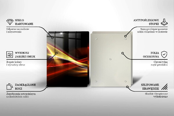 Kitchen worktop saver Abstraction of smoke and light