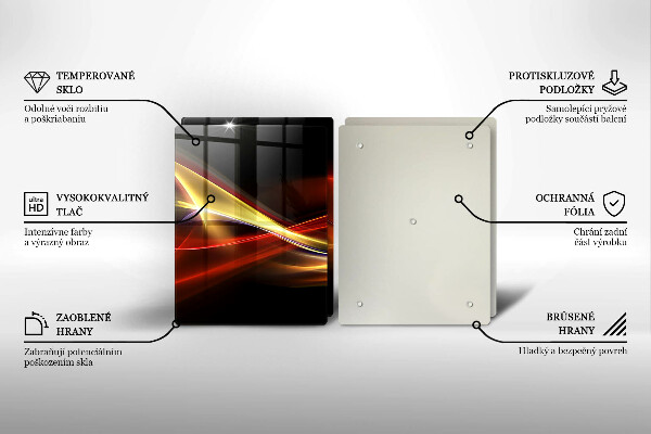 Kitchen worktop saver Abstraction of smoke and light