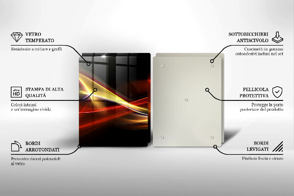 Kitchen worktop saver Abstraction of smoke and light