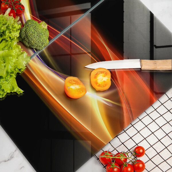 Kitchen worktop saver Abstraction of smoke and light