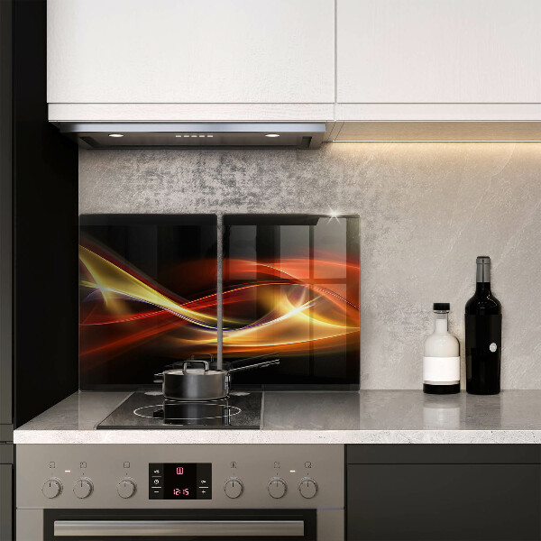 Kitchen worktop saver Abstraction of smoke and light