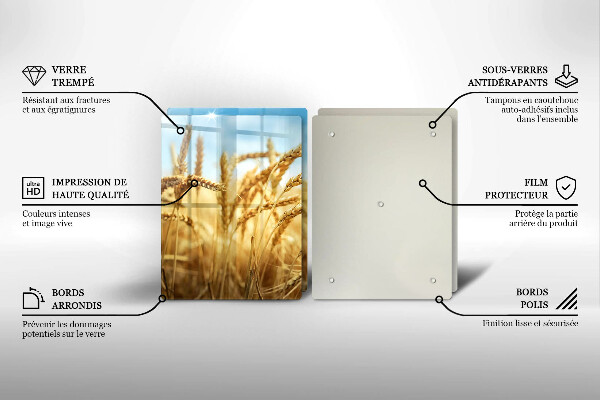 Kitchen worktop protector Cereals in the field