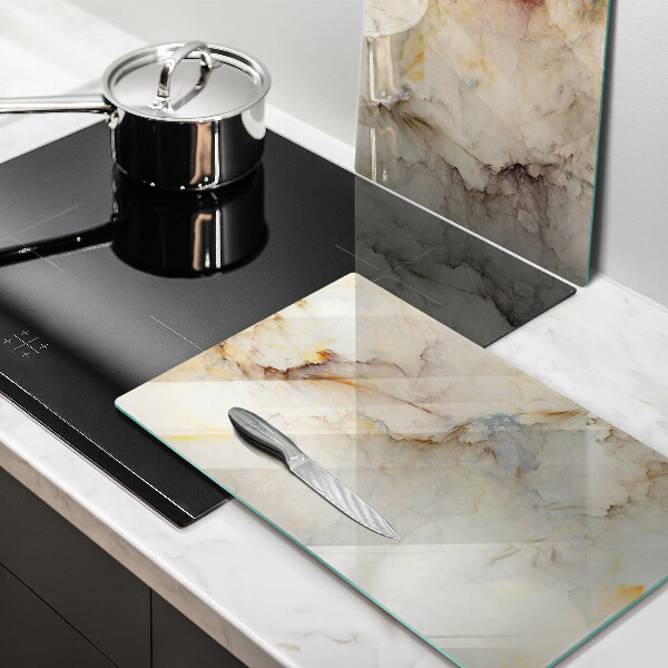 Worktop protector Marble texture with gold