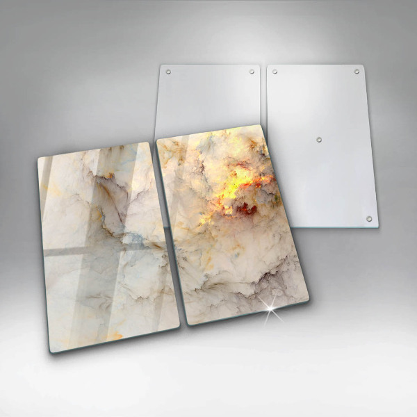 Worktop protector Marble texture with gold