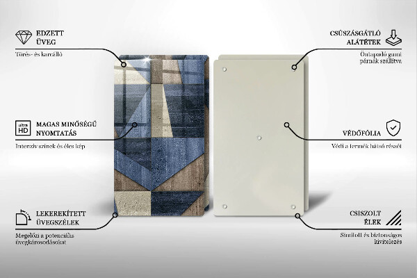 Worktop protector Geometric abstraction