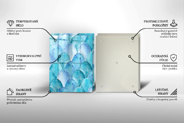 Worktop protector Watercolor scales