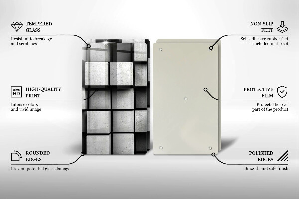 Worktop protector 3D geometry background