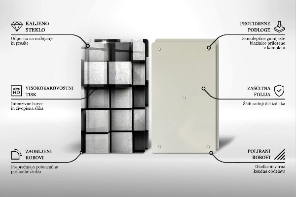 Worktop protector 3D geometry background