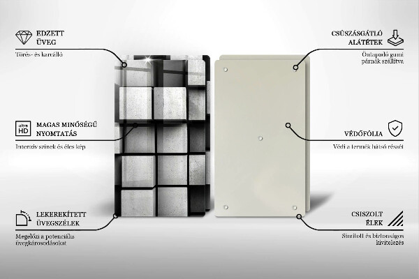 Worktop protector 3D geometry background
