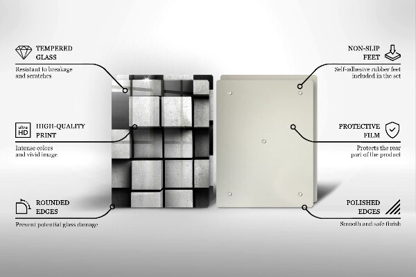 Worktop protector 3D geometry background