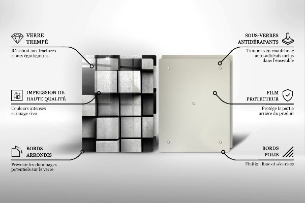 Worktop protector 3D geometry background