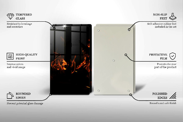 Worktop protector Fire flame