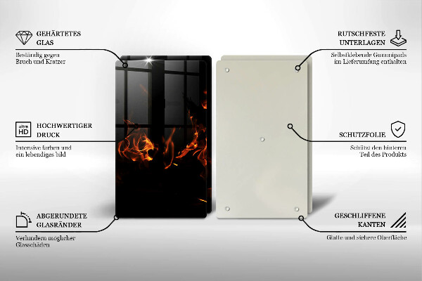 Worktop protector Fire flame
