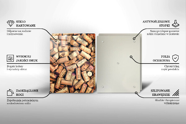 Kitchen worktop saver Wine corks pattern