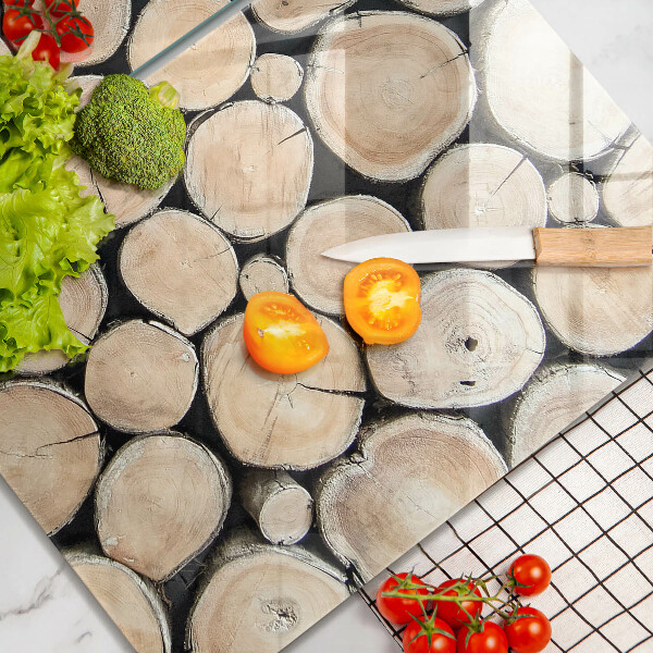 Kitchen worktop saver Wood trunks of the tree