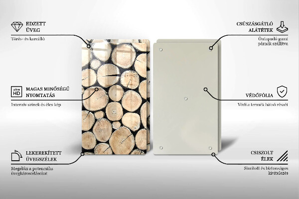 Kitchen worktop saver Wood trunks of the tree