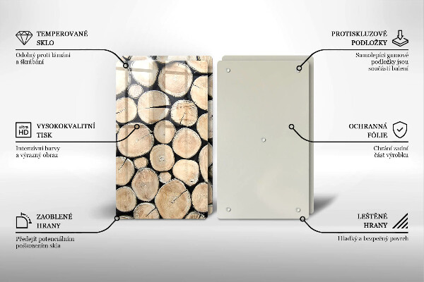 Kitchen worktop saver Wood trunks of the tree