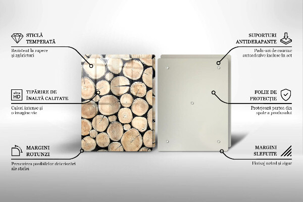 Kitchen worktop saver Wood trunks of the tree