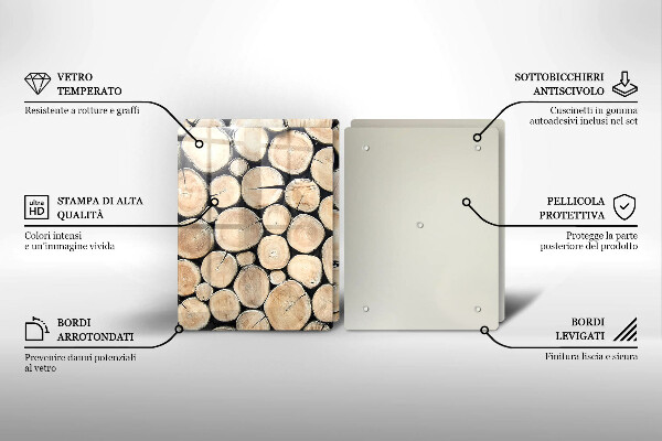 Kitchen worktop saver Wood trunks of the tree