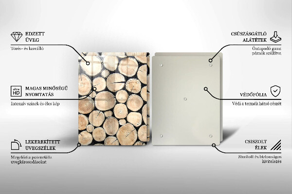 Kitchen worktop saver Wood trunks of the tree