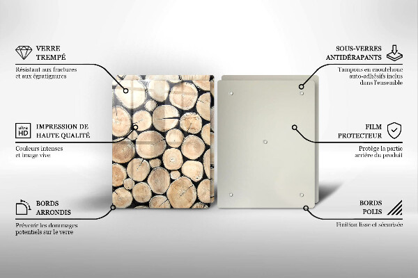 Kitchen worktop saver Wood trunks of the tree