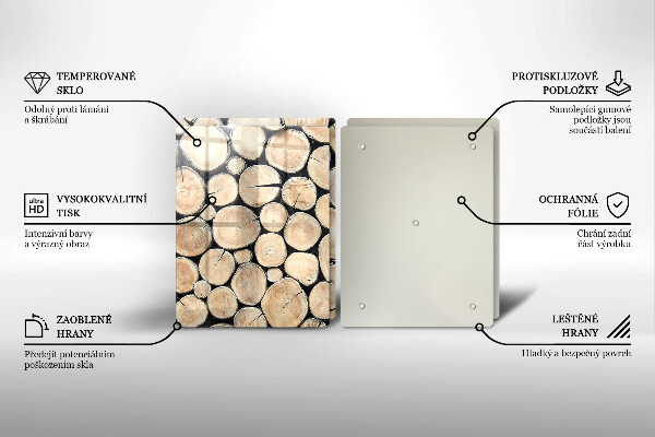 Kitchen worktop saver Wood trunks of the tree