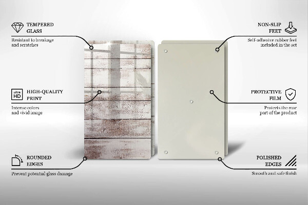 Kitchen worktop saver Old wood boards