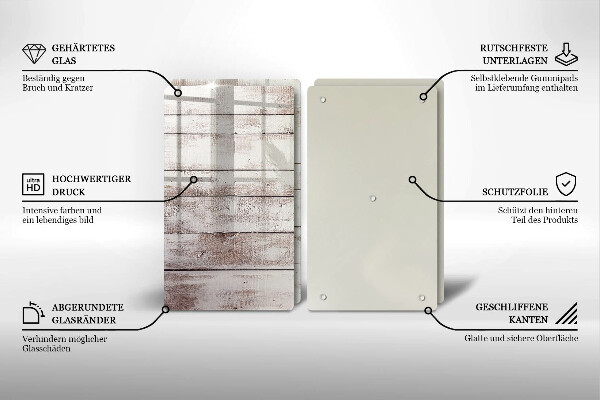 Kitchen worktop saver Old wood boards