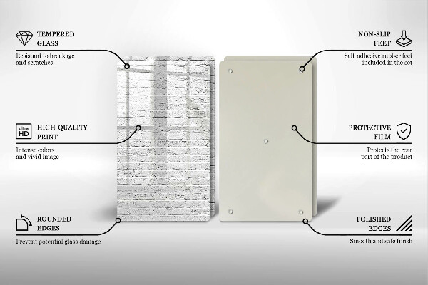 Kitchen worktop saver Brick wall