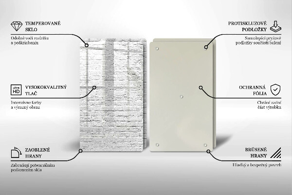 Kitchen worktop saver Brick wall