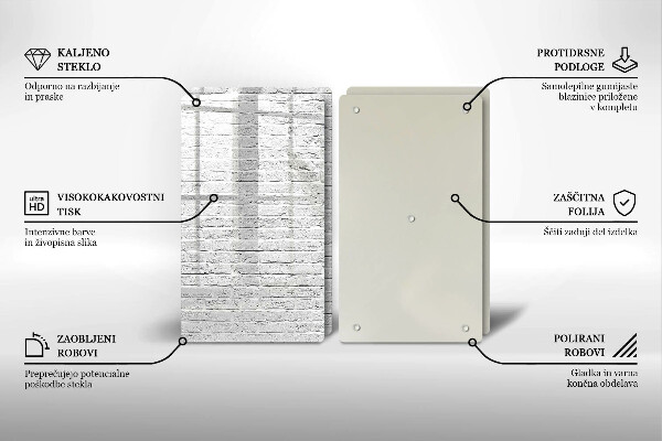 Kitchen worktop saver Brick wall