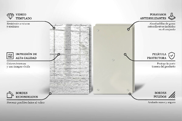 Kitchen worktop saver Brick wall