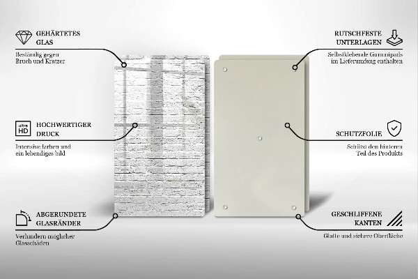 Kitchen worktop saver Brick wall