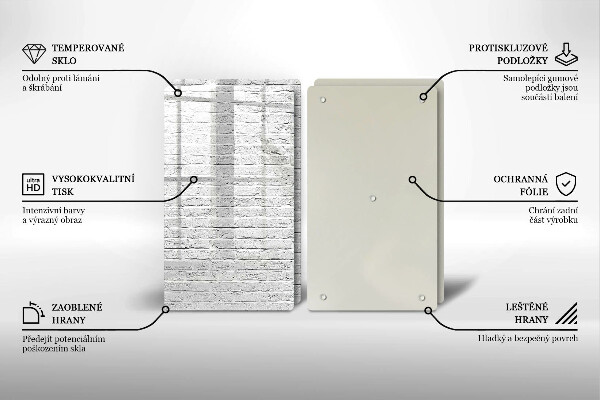 Kitchen worktop saver Brick wall