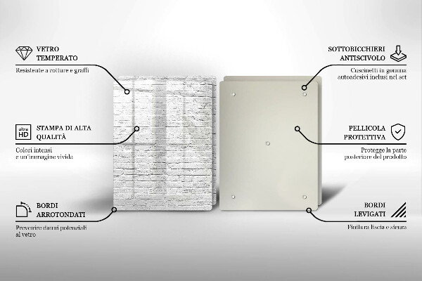 Kitchen worktop saver Brick wall