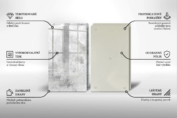 Worktop protector Concrete texture