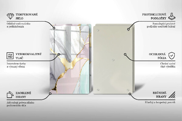 Worktop protector Pastel marble