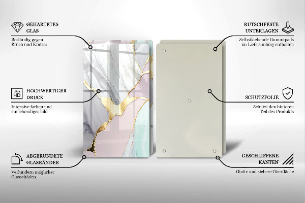 Worktop protector Pastel marble