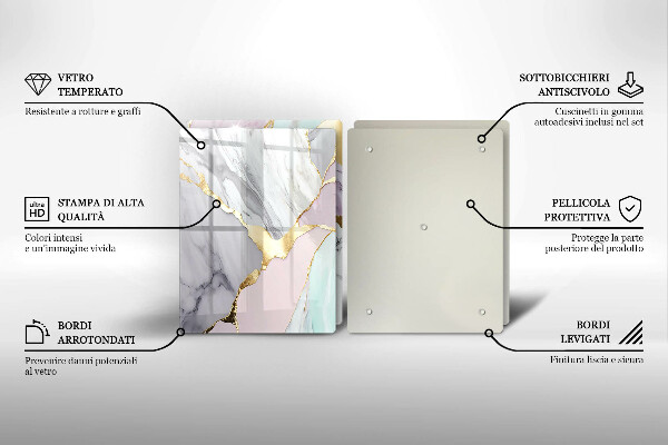 Worktop protector Pastel marble