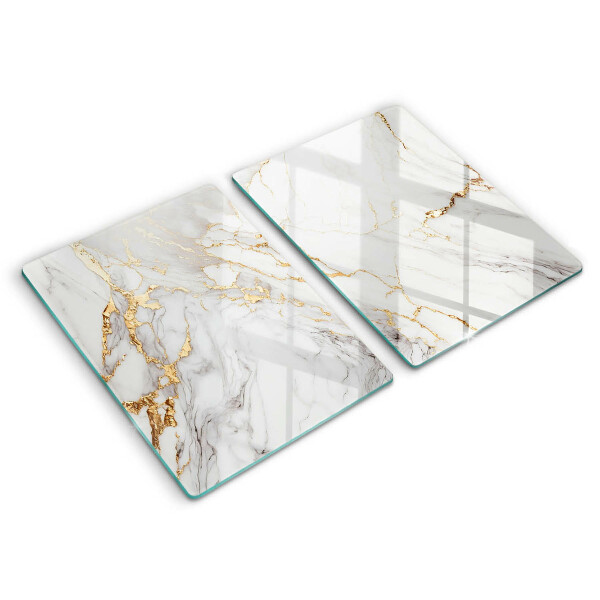 Worktop protector Light marble with gold