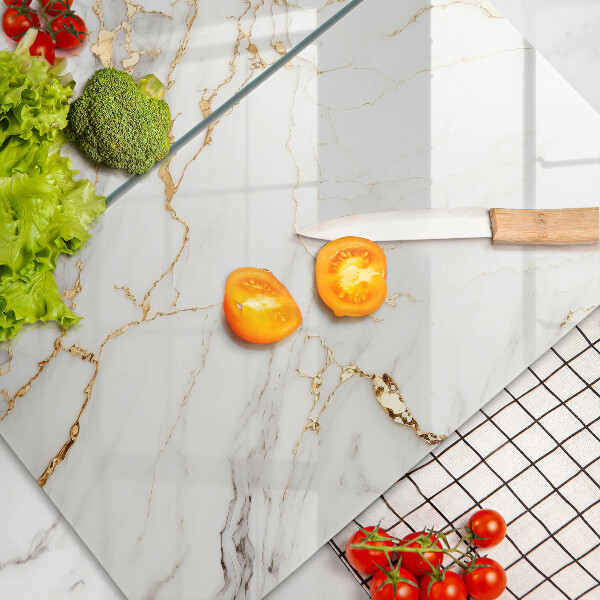Worktop protector Light marble with gold